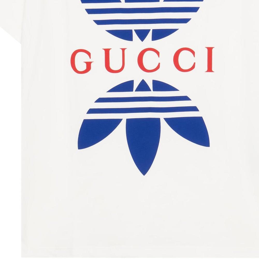Gucci x adidas Cotton T-shirt 'White' Men's 548334-XJEMJ-9280