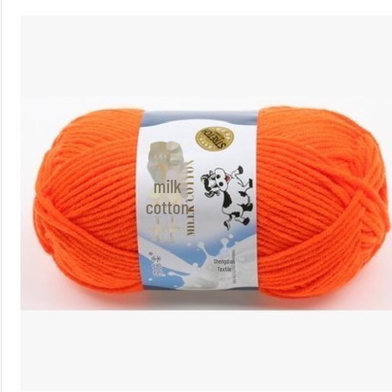 Milk Cotton Yarn Set for DIY Projects: Scarf, Crochet Slippers, Hand-Woven Bags