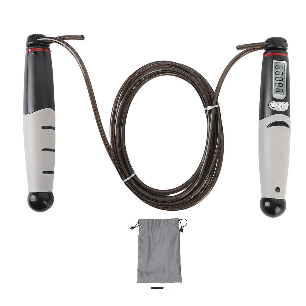 Smartes Springseil mit Zähler 1-Minuten-Timer Übungs-Springseil für Männer Frauen Springseil für