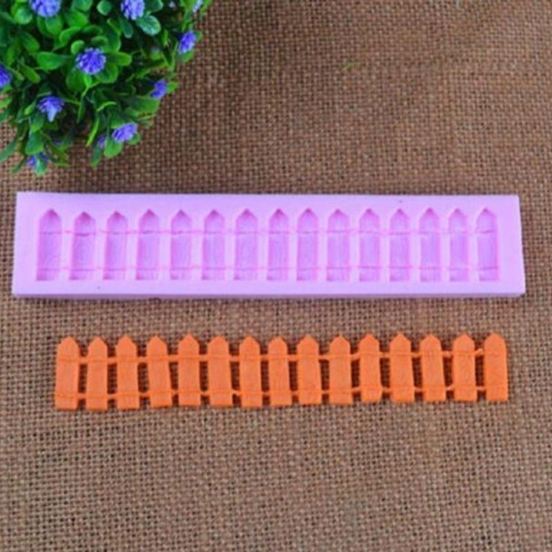 SuperDeals Fondant Candy Cake DIY Fence Mold Cake Decoration Mould Baking Tool