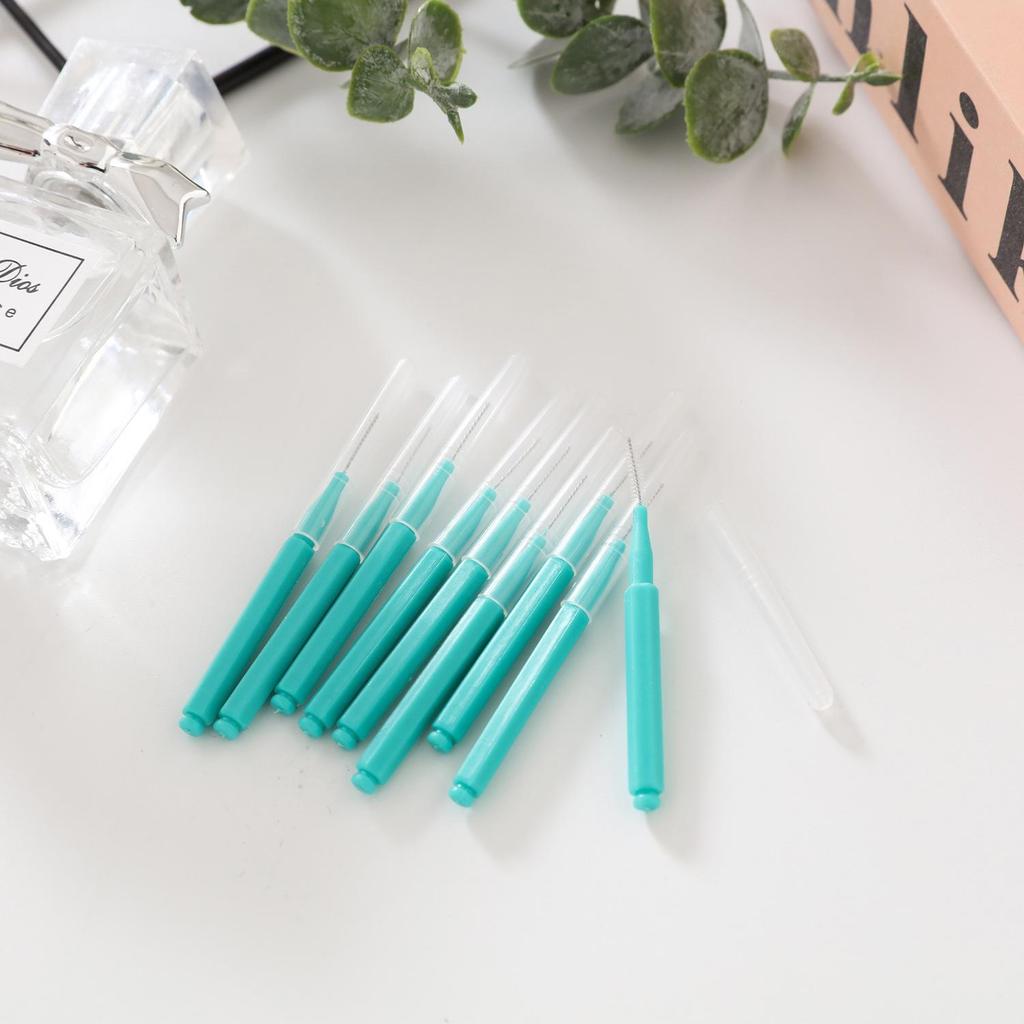 Colored Disposable Spiral Eyelash and Eyebrow Brush Combo