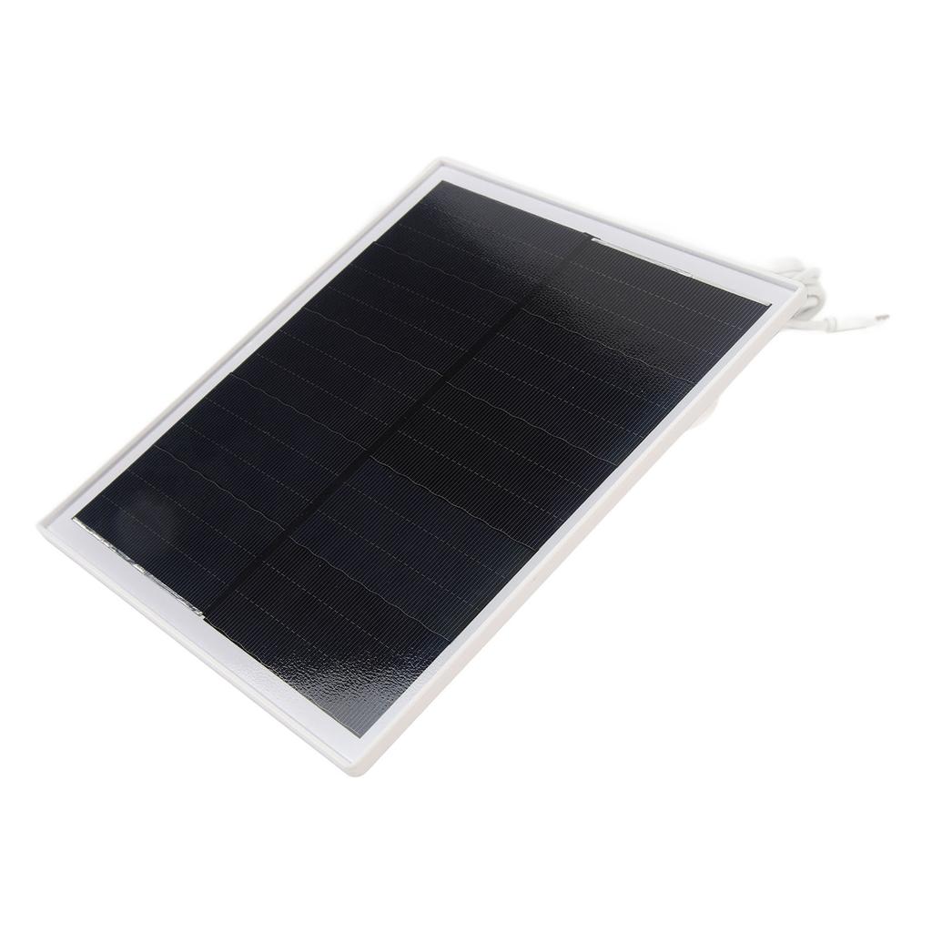 Solar Panel 6W 5V Monocrystalline Silicon IP65 Waterproof Slim Portable Solar Panel Charger with Monitor Camera Bracket