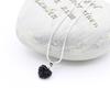 Versatile Rhinestone Heart Necklace with Diamond-Clay Pendant