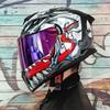 LVS Motorcycle Helmet Men's Women's Motocross Full Helmet Personality Cool Racing Helmet Casco Moto DOT Certification