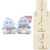 Adorable Plush Dinosaur Keychain Soft Cartoon Toy Bag Charm Stuffed Animal
