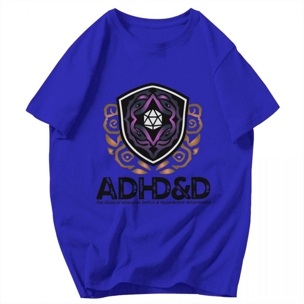 Men T Shirt ADHDD Roll For Concentration Trendy Cotton Y2K Graphic Short Sleeve Unisex Clothing T Shirts