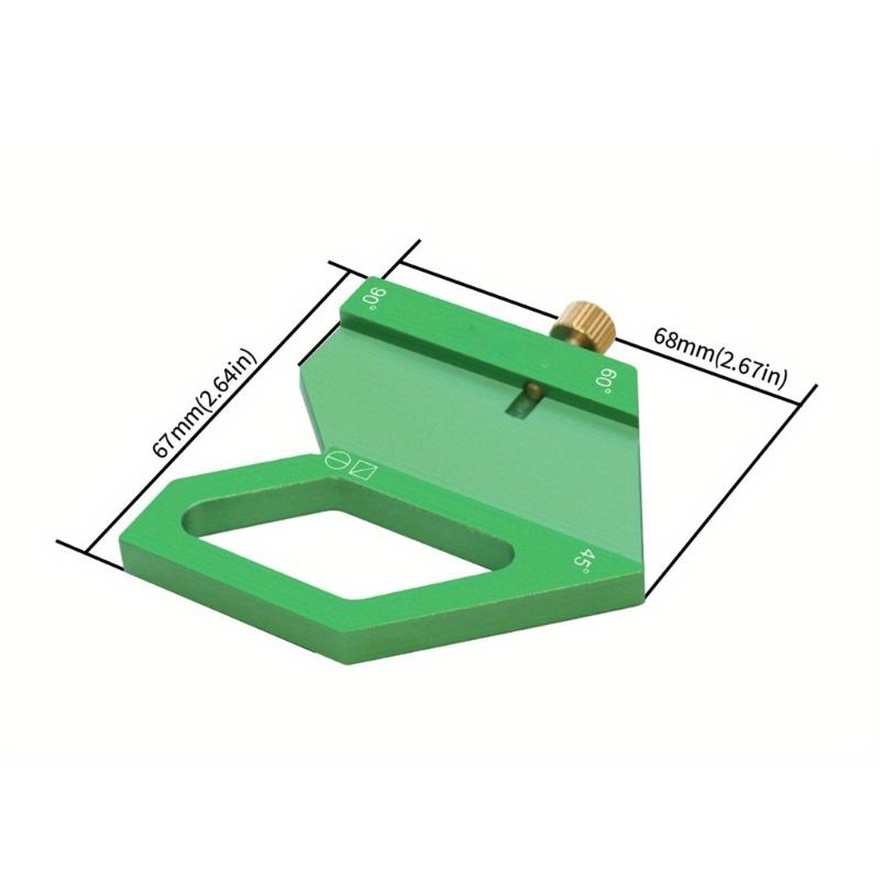 Carpentry Woodworking Ruler Aluminum Positioning Block Center Finder 45/60/90 Degree Angles Scriber Line Marking Gauge