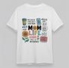 Women's Oversize Comfy T-Shirt Messy Mom Good Mom Quotes Tee Short Cotton White