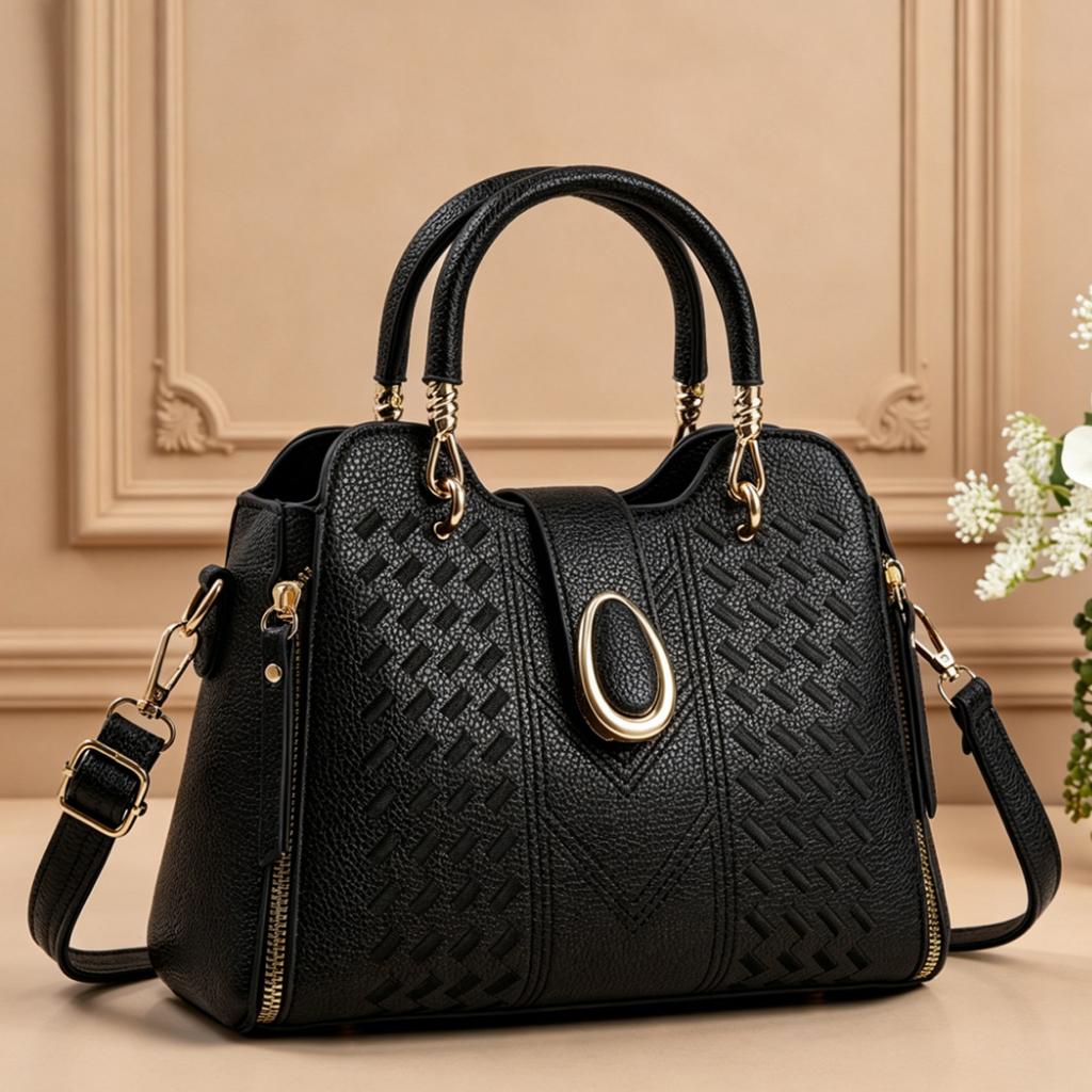 Niche Premium Texture Daily Handbag For Ladies, Multi-purpose Top Handle Shoulder Crossbody Matching Bag