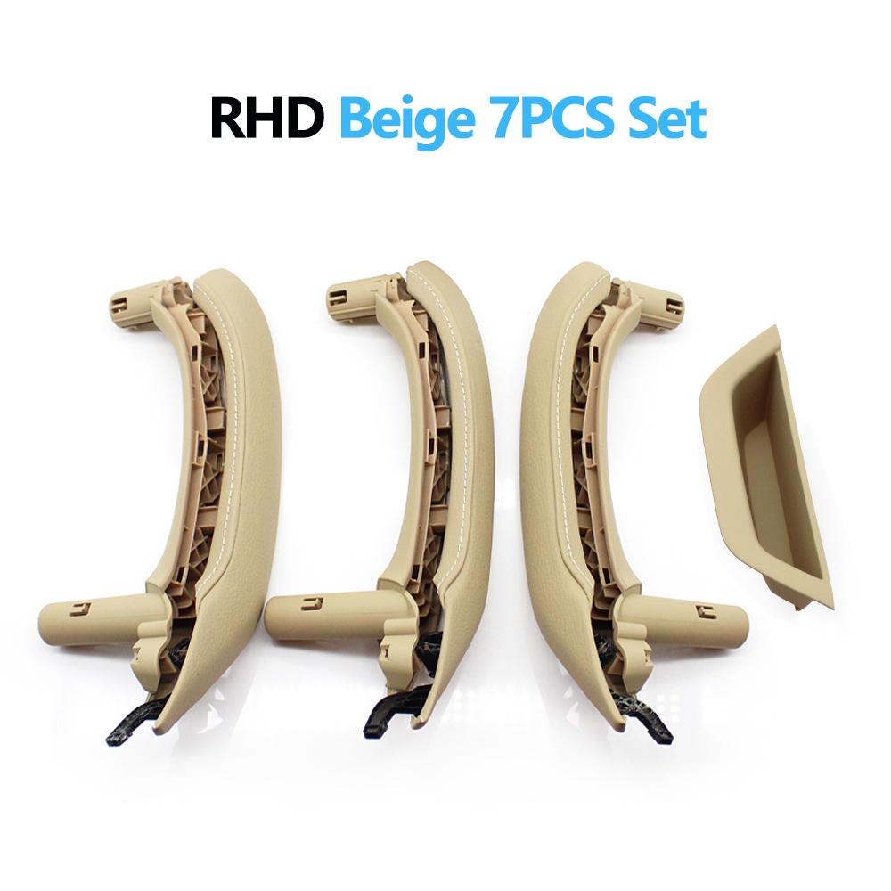LHD RHD Interior Door Armrest Pull Handle Genuine Leather Cover Full Set Assembly For BMW X3 X4 F25 F26 2010-2016
