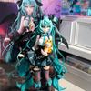 Hot 19Cm Hatsune Miku Anime Little Devil Raccoon Kawaii Action Figure Pvc Doll Model Figure Toys Desktop Decoration Holiday Gift