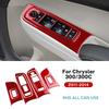 Carbon Fiber Window Lift Panel Sticker Trim for Chrysler 300 300C 2011-2014 LHD RHD