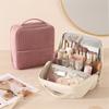Standing-style Makeup Box, Large-capacity Portable Cosmetics Storage Box, Travel Makeup Bag, Ladies' Portable Cosmetics Box With Handle