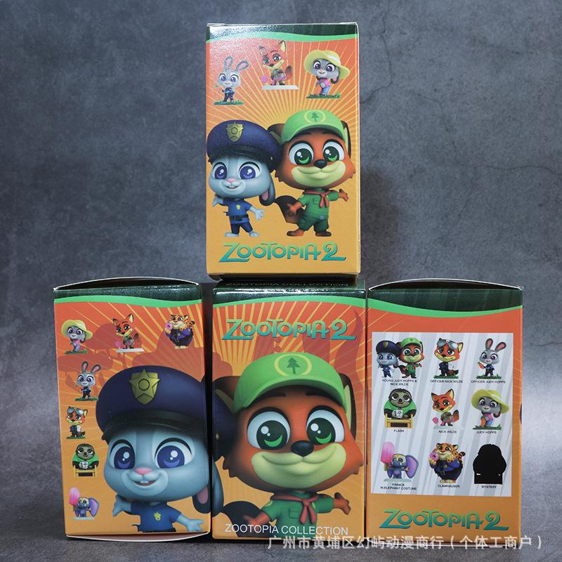 Zootopia City 2 Blind Box: Fox Nick & Judy Table Ornament Doll Gift Set