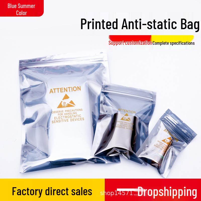 15x20cm Anti-static Self-seal Bags for 2.5 Hard Drives - Pack of 100 for Static Protection