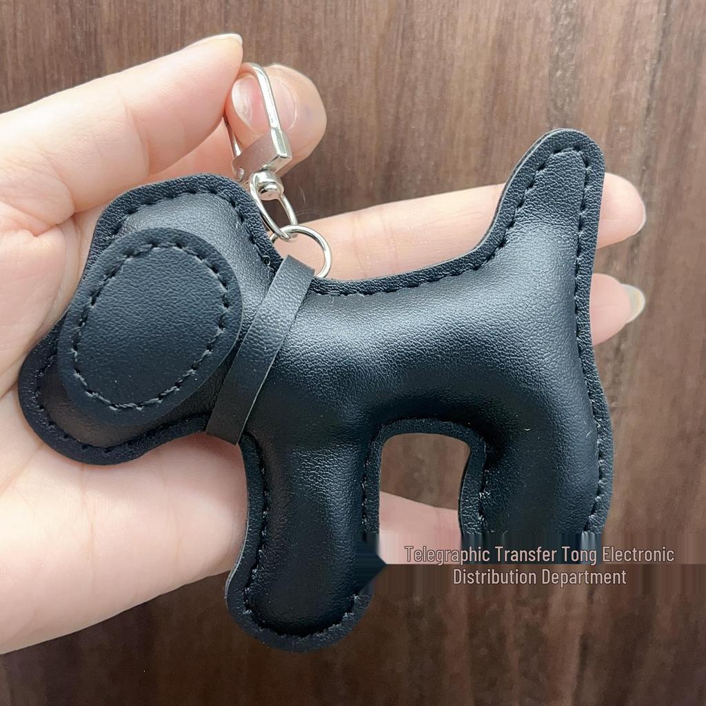 Trendy Brand Year of the Horse Genuine Leather Keychain Pendant - High-End Little Horse Charm for Bags & Clothing Accessories