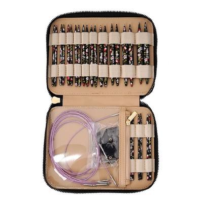 3mm-10mm Interchangeable Circular Knitting Needle Set with Case and Accessories Circular Knitting Pins