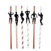 6/12pcs Bachelorette Party Penis Paper Straws Hen Night Party Adult Birthday Supplies Team Bride to be Wedding Decoration Favors