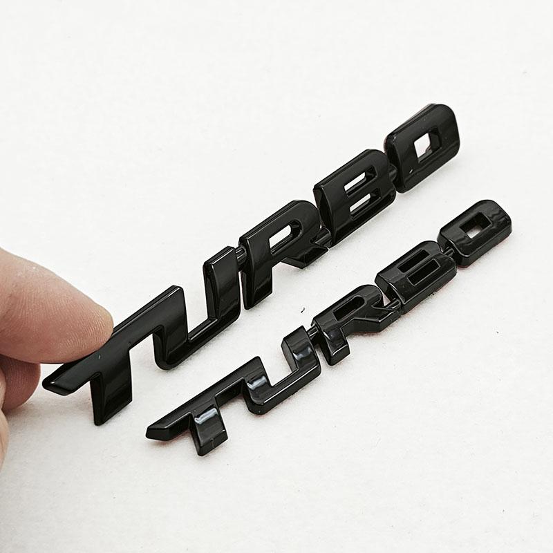 Car Sticker Turbocharged Logo Turbo 3D ABS Badge Car Modification Accessories Rear Marked Side Marking Decorative Car-Sticker