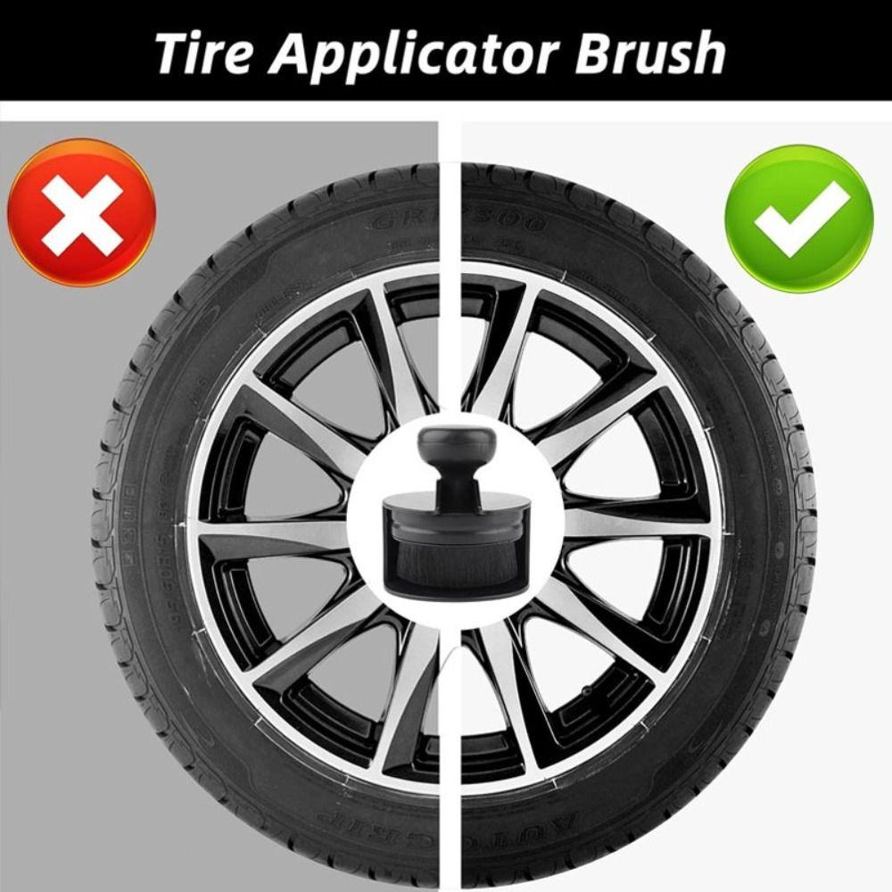 High-Density Car Tire Polishing Brush Soft Auto Detail Brush  for Tire Polish Wax Care