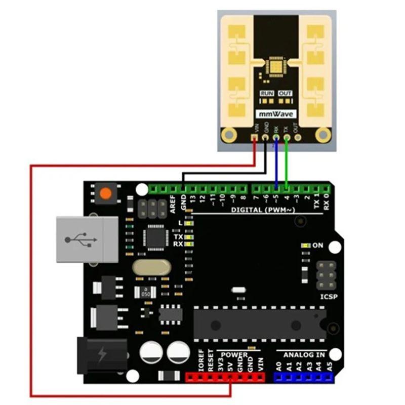 A84E-Mmwave C4001 24Ghz Sensor Human Presence Distance Velocity Detection Sensor Velocity Detection Sensor