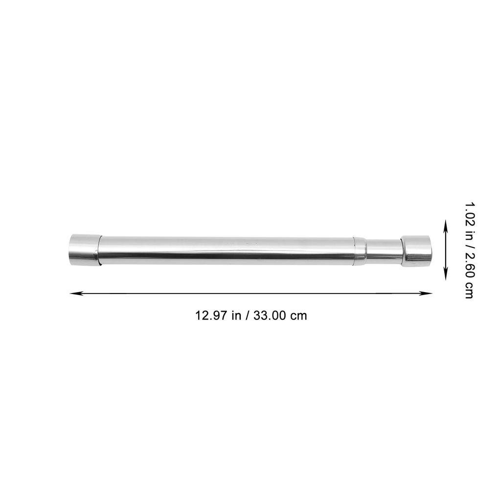 Stainless Steel Closet Rod Adjustable Heavy Duty Closet Pole for Hanging Clothes Wardrobe Clothes Rail Multi Hanging Rod Cabinet