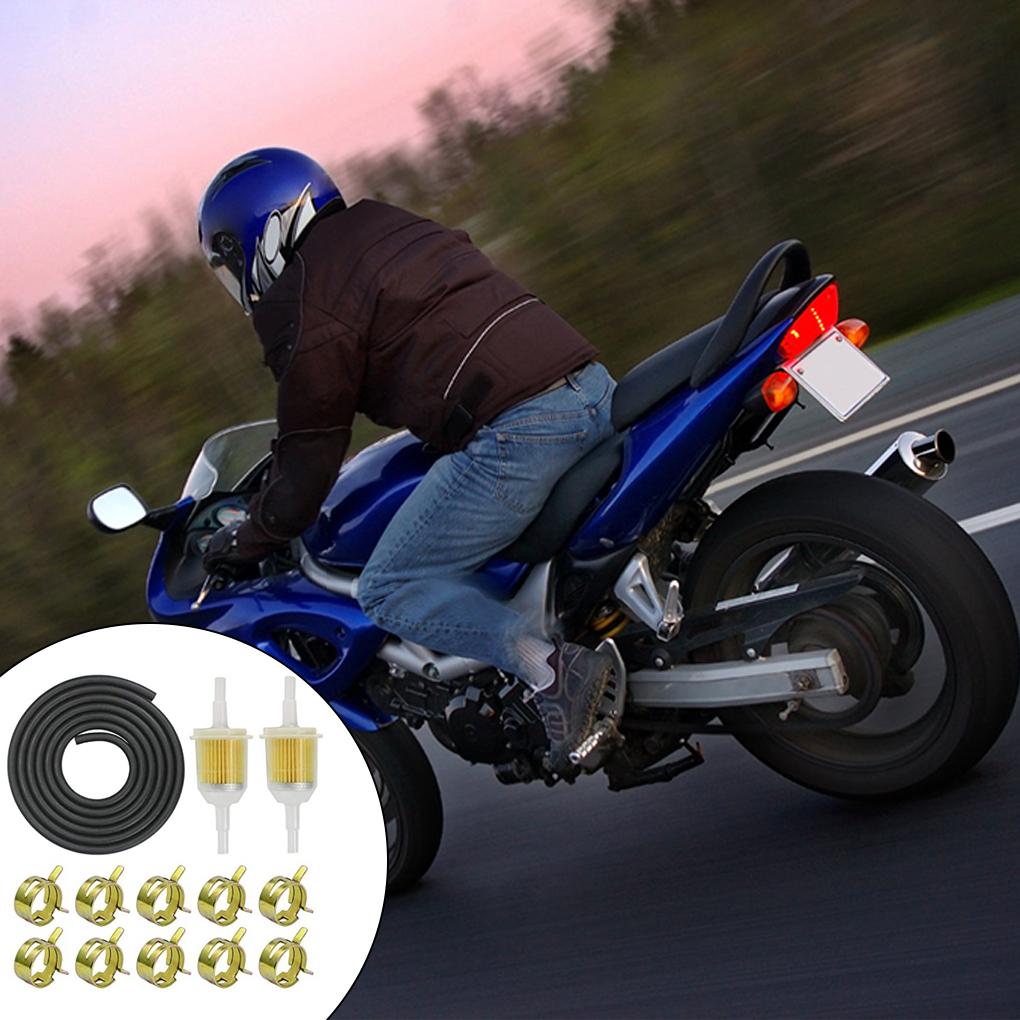 Easy To Install Fuel Filter Kit - Effective Filtration For Motorcycle Or Petrol Hose Long-Lasting Motorcycle Fuel Filter