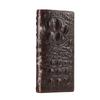 Luxury Crocodile Head Leather Long Bifold Wallet - Premium Multi-card slot Wallets for Men, Elegant Gift Wallet for Daily Use
