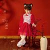 JELLYBABY Girls' New Chinese Style Fleece Princess Dress