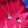 New Koi Natural Crystal Pendant S925 Sterling Silver Necklace for Women with Extra Collarbone Chain Every Year