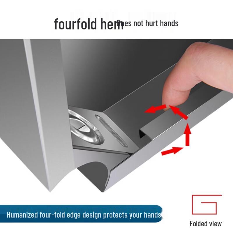 Stainless Steel Wall-Mounted Kitchen Shelf