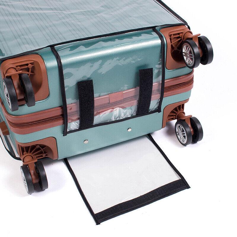 18-30 Inch Transparent Luggage Protector Waterproof Dust Rain Clear PVC Travel Luggage Trolley Durable Suitcase Cover