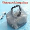Portable Travel Cosmetic Case EVA Transparent Waterproof Swimming Wash Bag Foldable Toiletry Makeup Bags Handbag Travel Storage