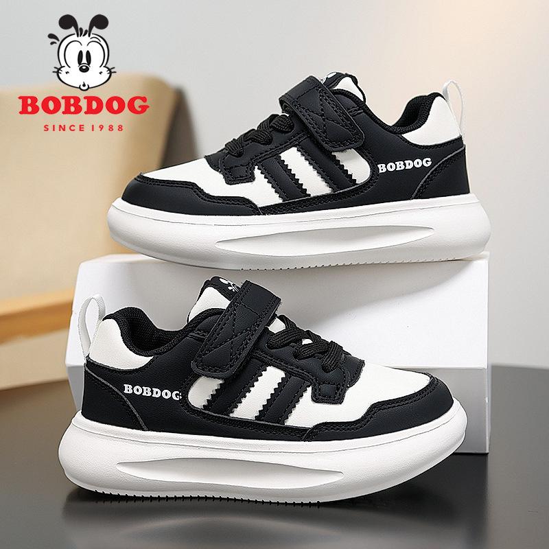 

Bobdog Girls Leather Sports Shoes, 2025 Autumn/Winter, Non-slip Running Shoes for Elementary School Kids Size 33