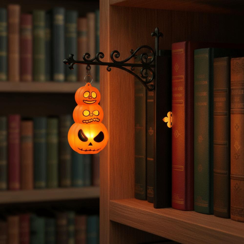 Wrought Iron Street Lamp Bookends Button Cell Battery Powered Bookmark Light Study Room