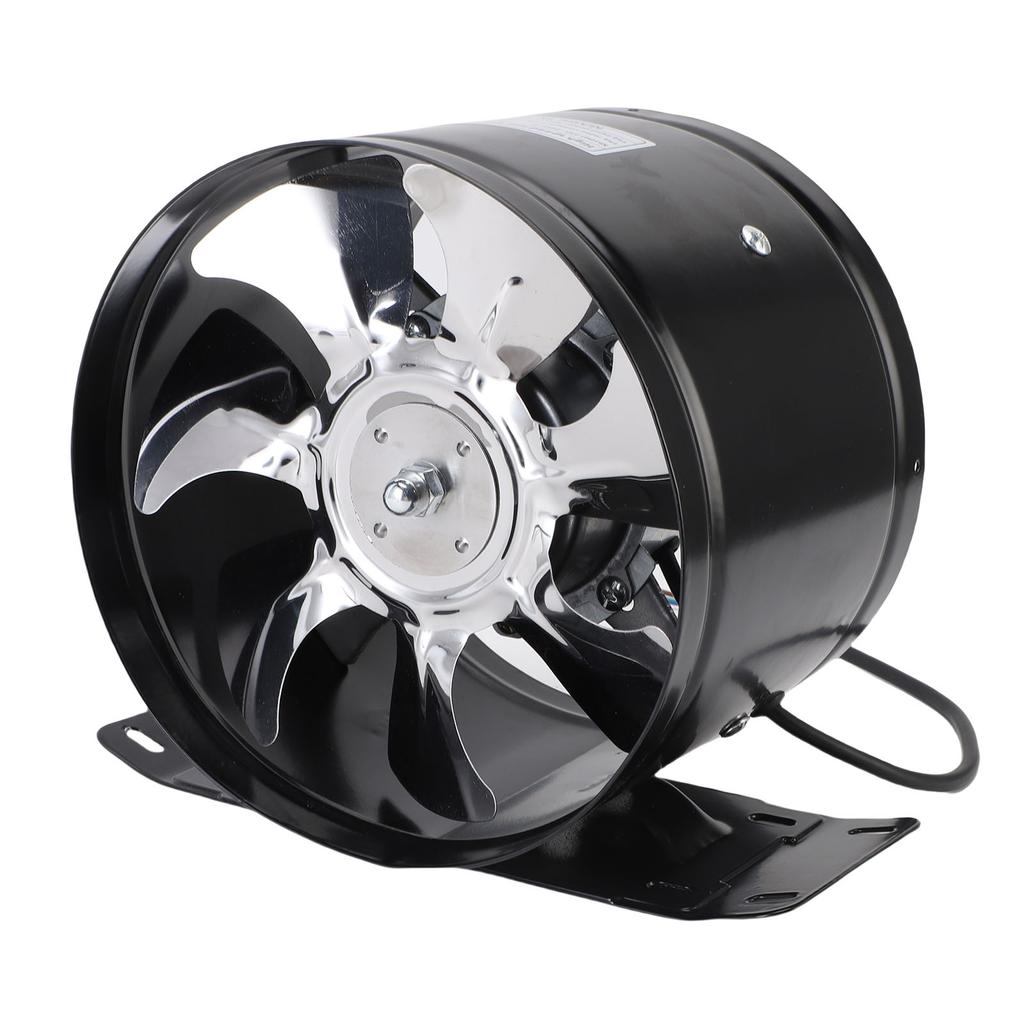 Portable Range Hood 8in Strong Wind Low Noise Cooking Exhaust Fan with Base for Indoor Hot Pot RV Kitchen Black