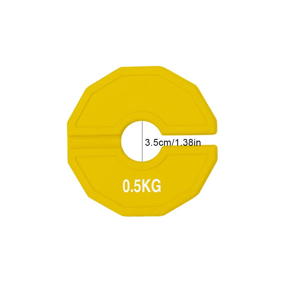 2pcs Bumper Plates Non-Slip Gym Micro Plates 0.25/0.5KG Dumbbell Fractional Weight Plates Add-on Change Weight Plate
