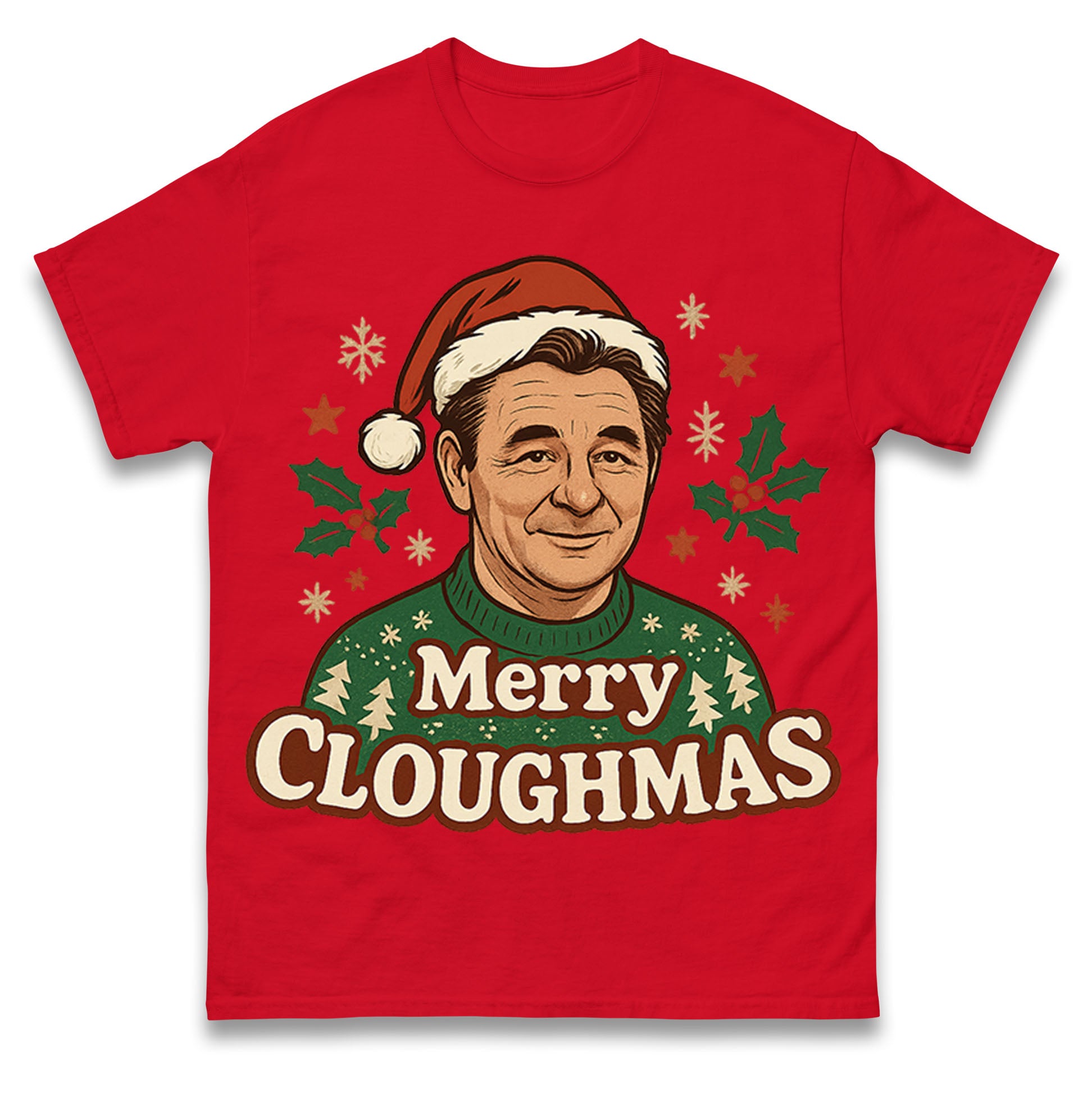 

Merry Cloughmas Nottm Forest Christmas T Shirt Tshirt Mens Womens Unisex Tops Tees XL