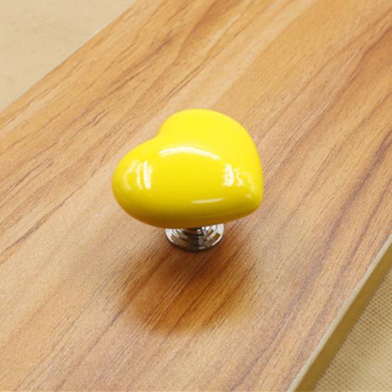Heart Shape Ceramic Drawer Cabinet Wardrobe Cupboard Pull Knob Furniture Handle