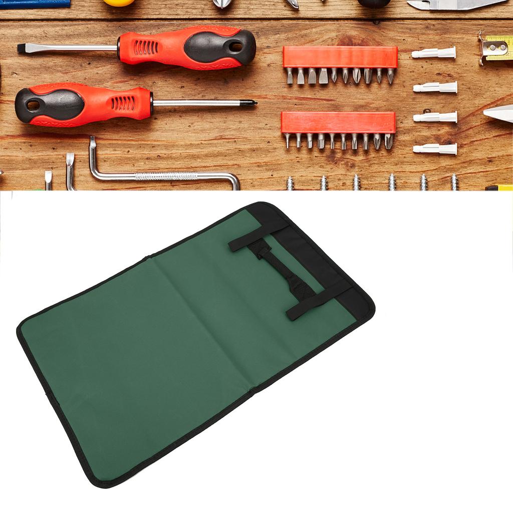 Tool Roll Bag Storage Portable Folding Repair Wrench Multifunction Case Holder PocketGreen