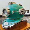 45,72 cm Seegrüner Taucherhelm Mark V Taucherhelm Maritimer Schiffsdekohelm Bestes Dekogeschenk