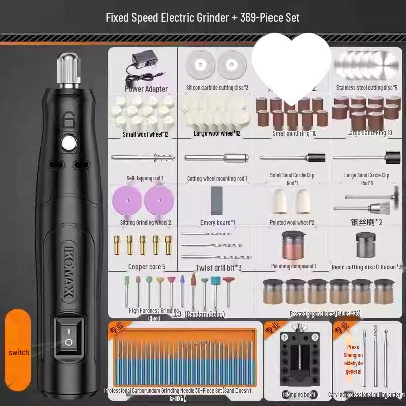 Mini Electric Handheld Grinder: Jade Wood Carving, Polishing, Engraving, Cutting Tool