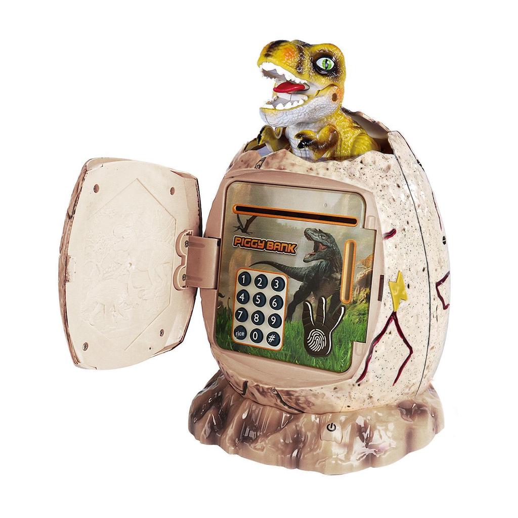 Tyrannosaurus Rex Fingerprint Egg Safe - Kids Piggy Bank Toy Gift