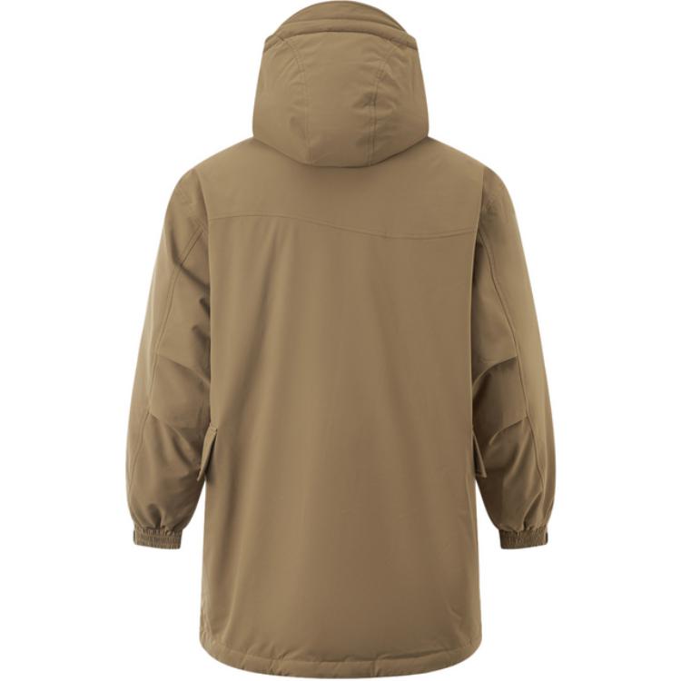 Li Ning CF Su Red Velvet Hot Pot Waterproof Hooded Windproof Moisture-Wicking Down Jacket Men Jacket Cocoa-Brown AYMU207-5