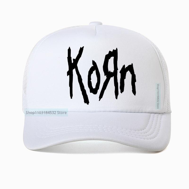 Korn Musik Konzert Rockband Welttournee Baseballkappe Unisex Vintage Metall Gothic Papa Sommer Netz Atmungsaktiv Truckerhut