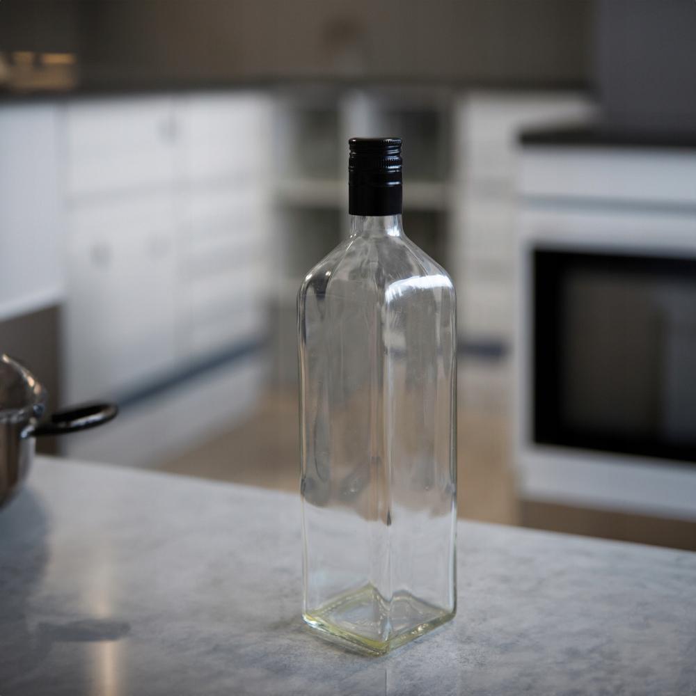 40X Butelki Marasca Bezbarwna 1000 Ml Z Dozownikiem Na Oliwę Ocet Sok 1L