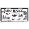 Europa Stadt 15x30CM Schild Metallschild Vintage Plakette Blechschild Wanddeko Für Bar Land Irland/Paris/Prag Poster