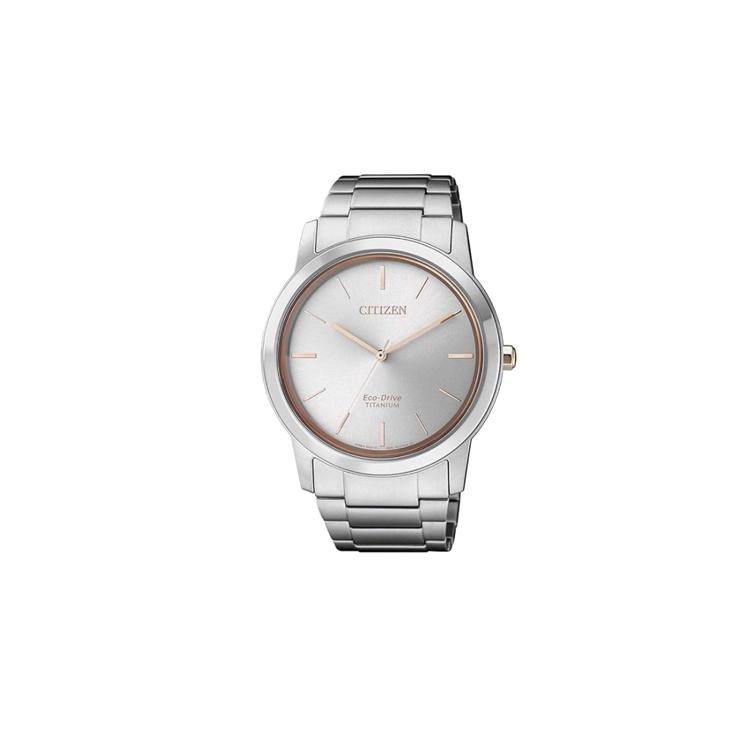 

CITIZEN 50m Water Resistant Light Powered Quartz Movement Titanium Strap Watch 41.3mm Unisex AW2024-81A White Dial