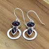 Ruby 925 Sterling Silver Earrings, Pear & Oval Gemstone Handmade  Multi Stone Earrings, Gift For her