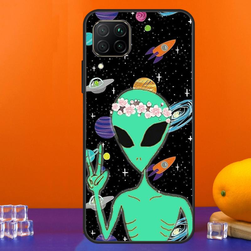 Alien UFO For Huawei Nova 7i 8i 11i 12i 12s 9 10 SE Y91 Y90 Y60 Y70 Y72 Y61 P30 P40 Lite P60 Pro Case